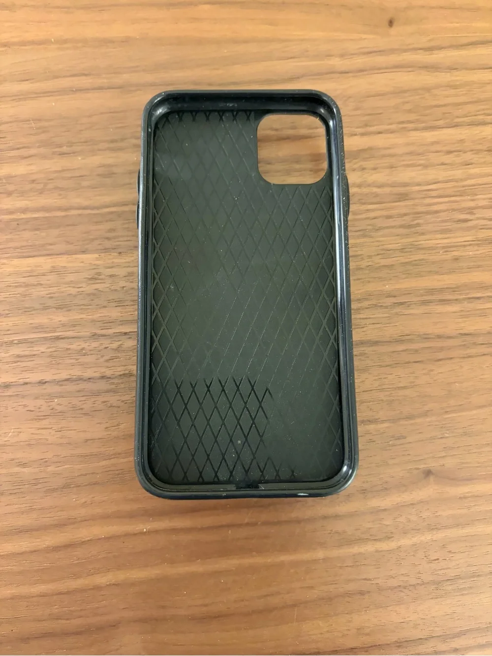 iPhone 11 Black Wallet Case with Card Holder & Gold Ring Grip